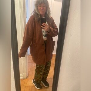 Frank and Oak Oversized Cardigan Jacket Sweater size Xl